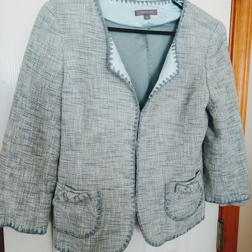 Ann Taylor Tweed Jacket | size 14